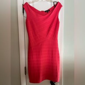 Guess pink bandage dress size 8